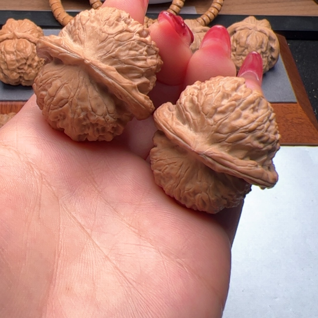 文玩核桃把件金锭元宝37