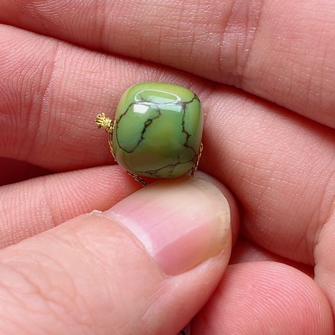 绿松石圆珠11.5未镶嵌