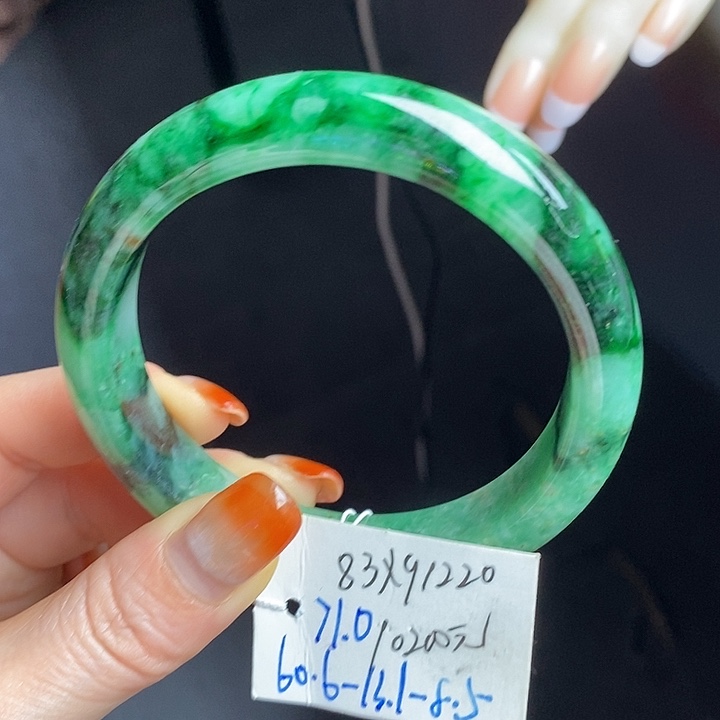 未镶嵌手镯翡翠61正圈34