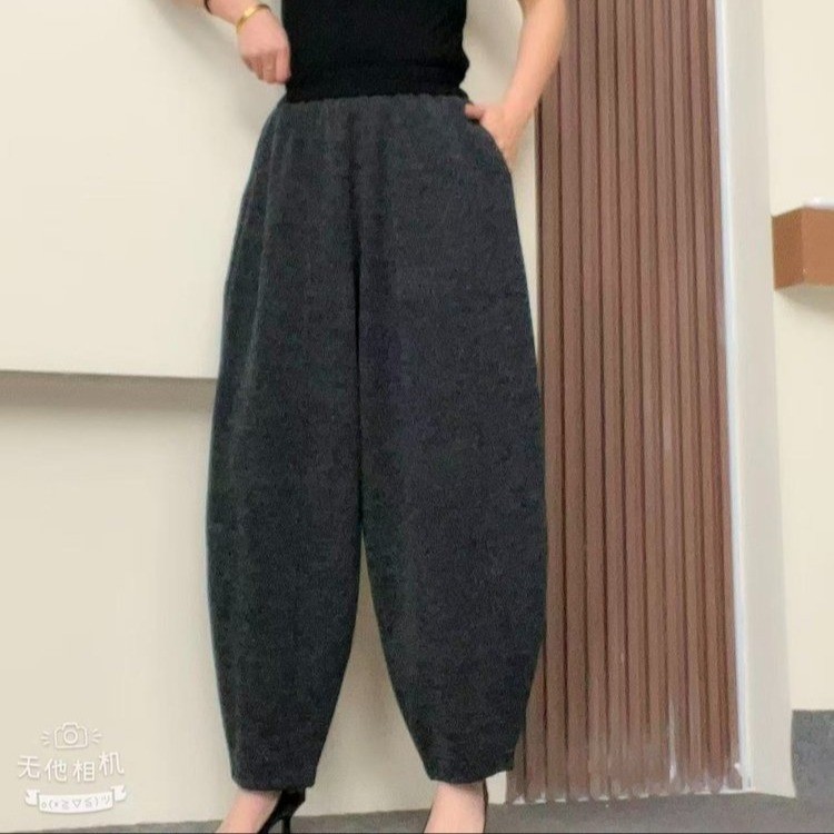 #8006秋款2025新款时尚洋气遮肉显瘦休闲风女装纯色长裤哈伦裤