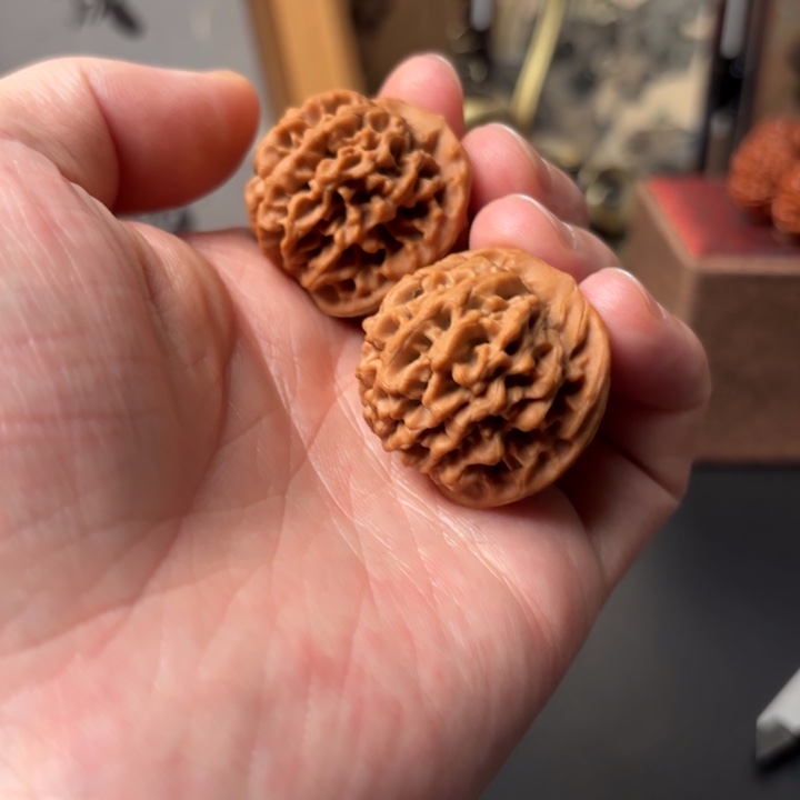 一****吊坠文玩核桃秦闷34 秦岭闷尖狮子头