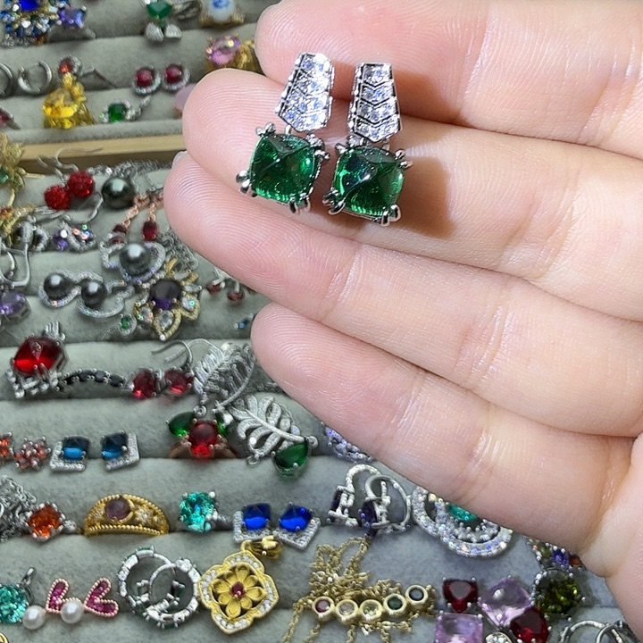 水晶戒指银S925镶嵌