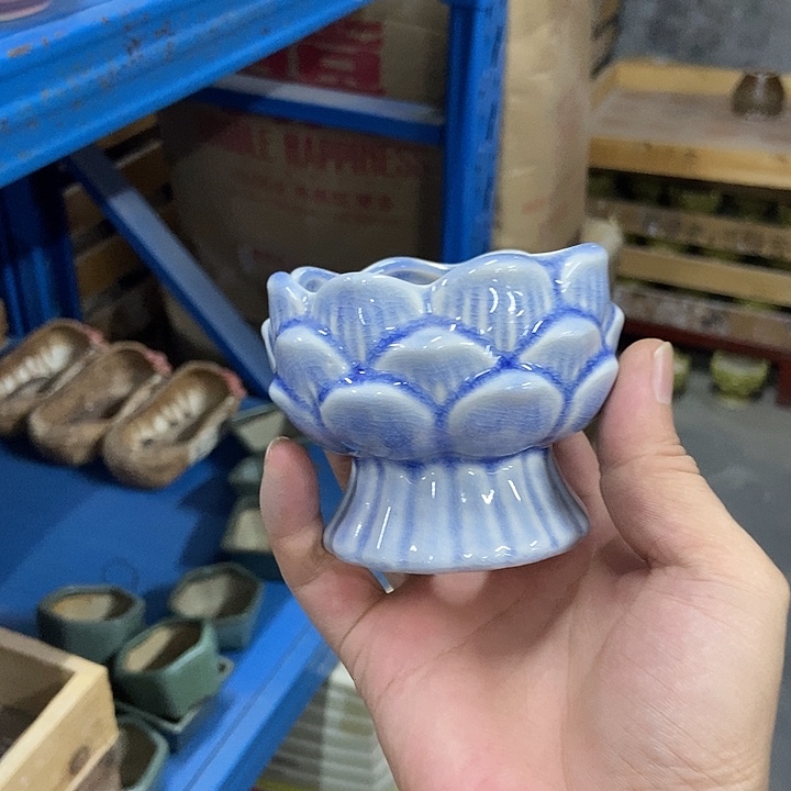 花盆单场满9.9发货8*7蓝紫