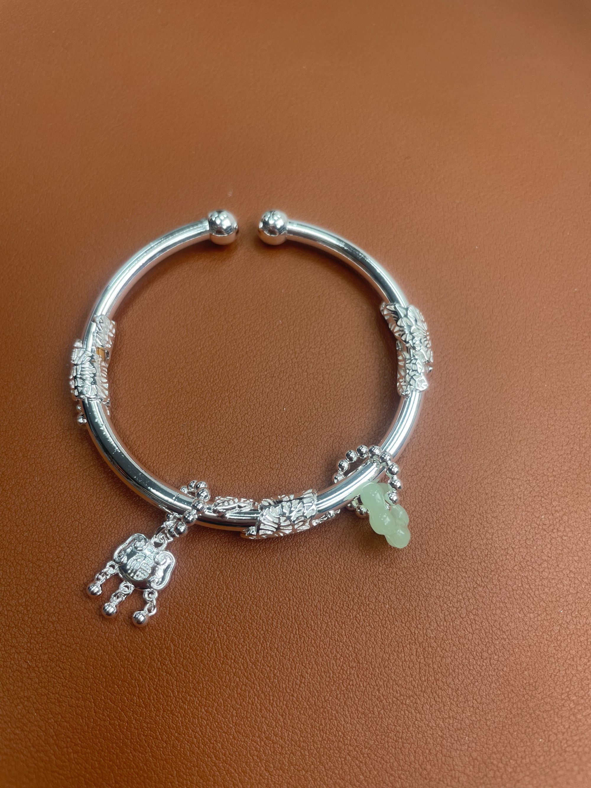 足银手镯 YZ044 银饰精品手镯16.6g