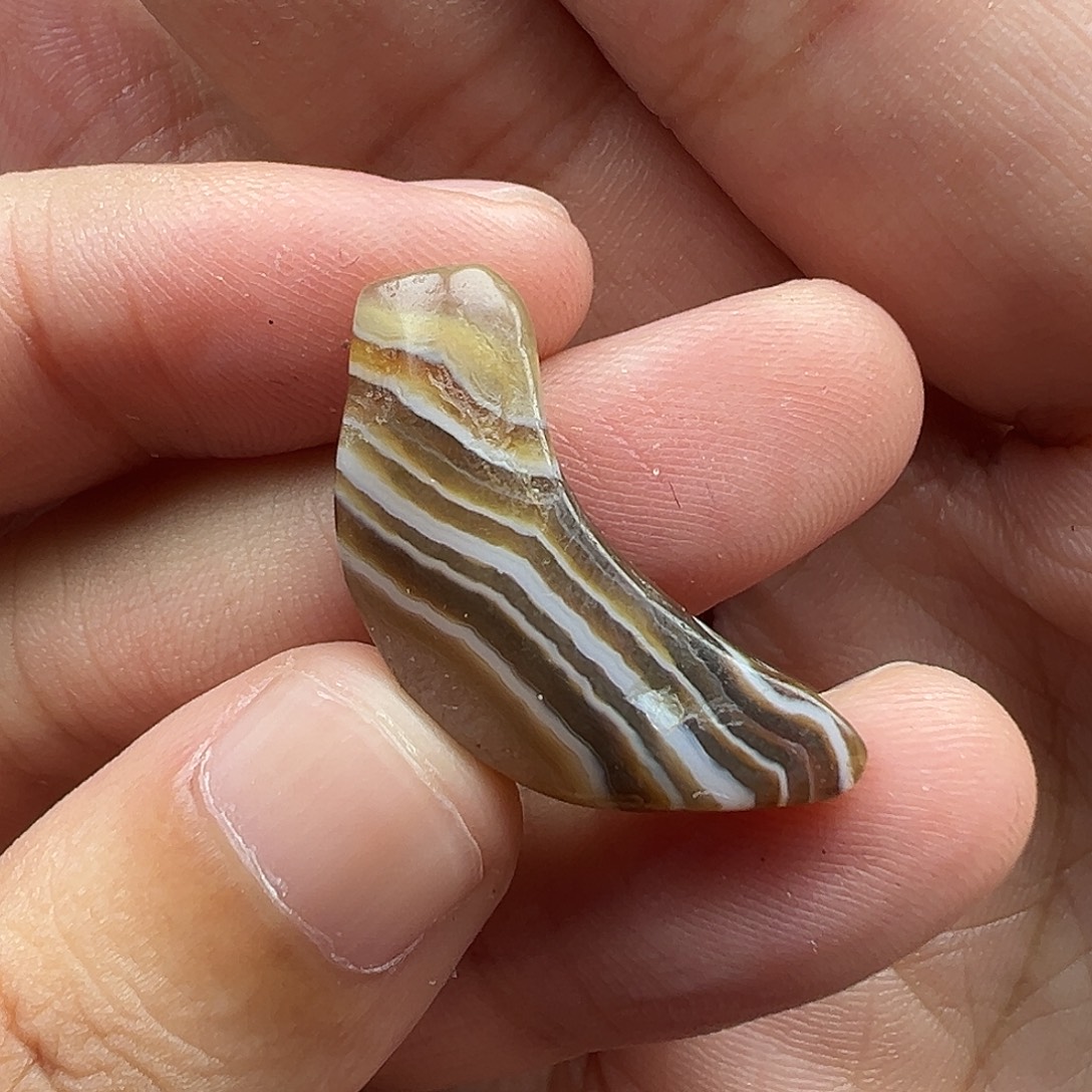 玛瑙/玉髓未镶嵌珠宝半成品f36 26.3×7.1