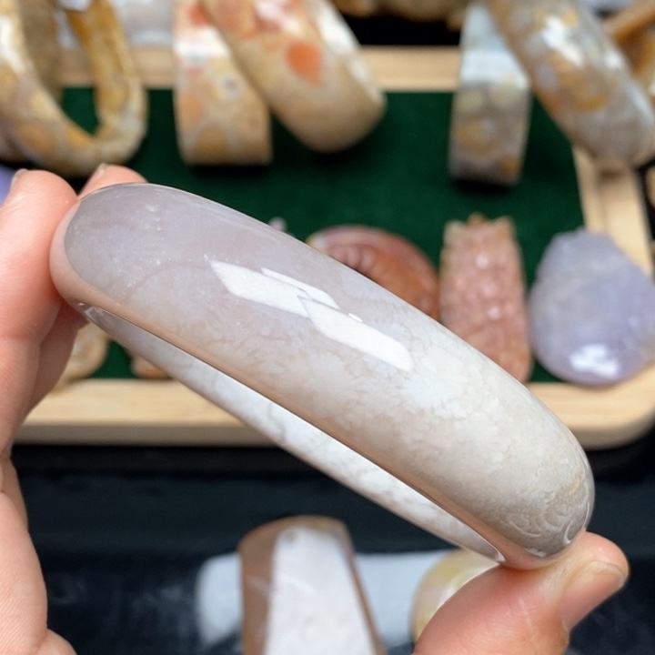 硅化珊瑚（珊瑚玉）手镯未镶嵌59