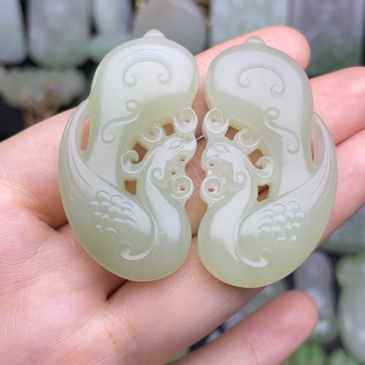 和田玉未镶嵌颈饰