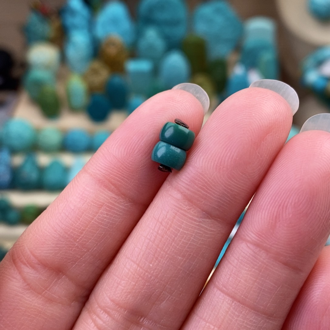 绿松石珠宝奇石未镶嵌6mm