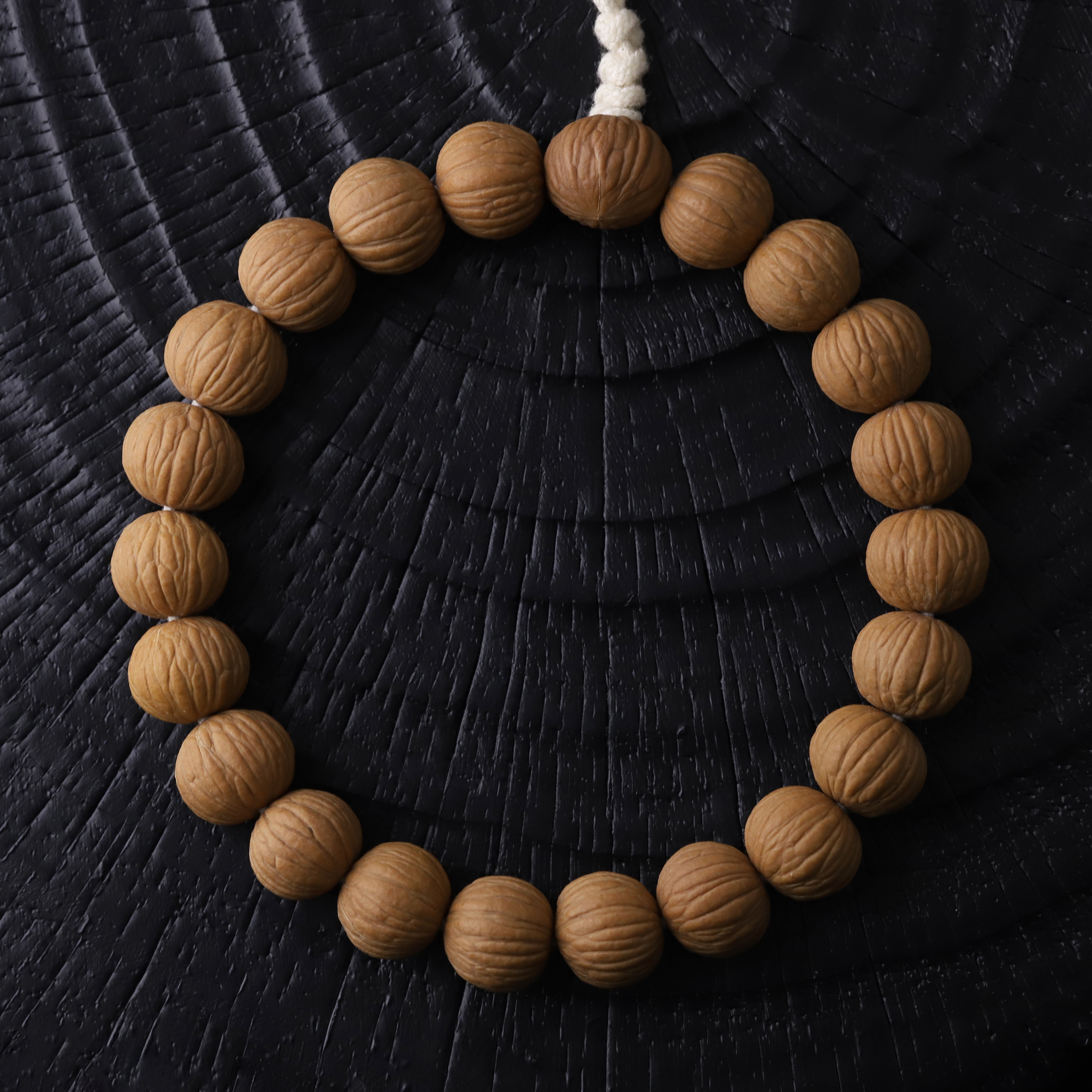 S1014-2 老树土豪猴头核桃单圈男女士盘玩原皮原色高质量文玩手串