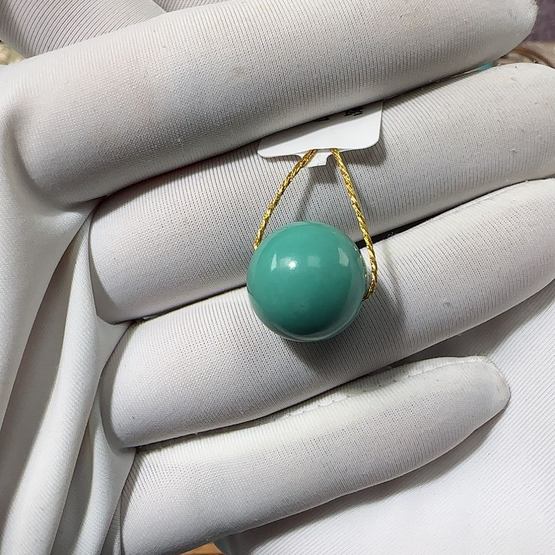 绿松石未镶嵌13mm➕单珠