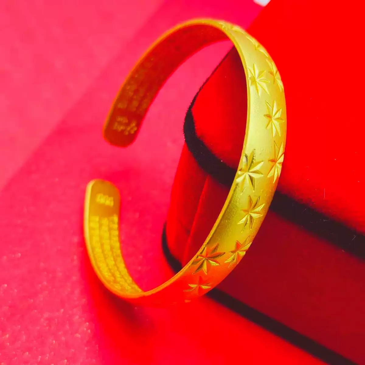 SHIGEFUK满天星福运经典素心手镯百搭创意家居饰品zu-H