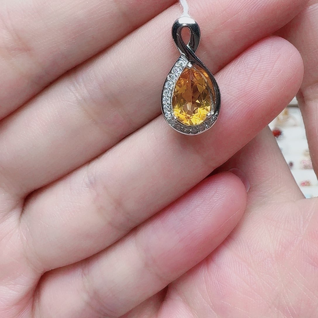 银S925镶嵌吊坠(不含链)水晶吊坠503