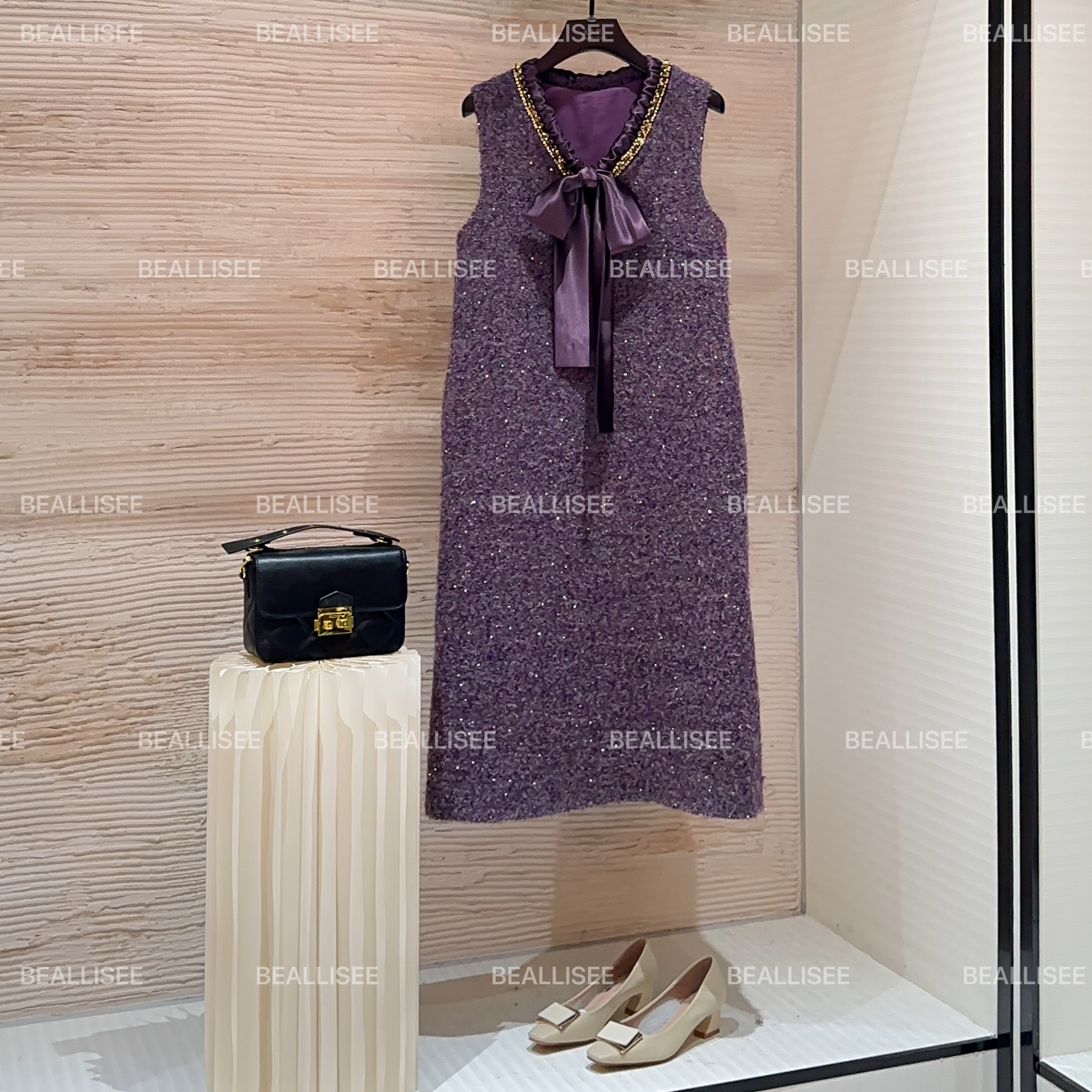 【宠粉价】秋冬新款无袖显瘦国风时尚宽松连衣裙W-A1510