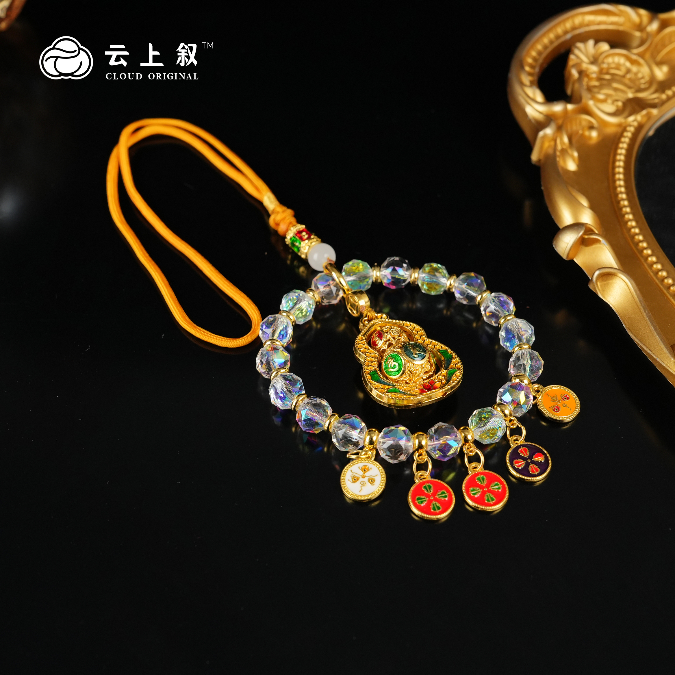 合金琉璃吊坠 【云上叙】 4 QJD02100118 葫芦挂件-多样性发一件