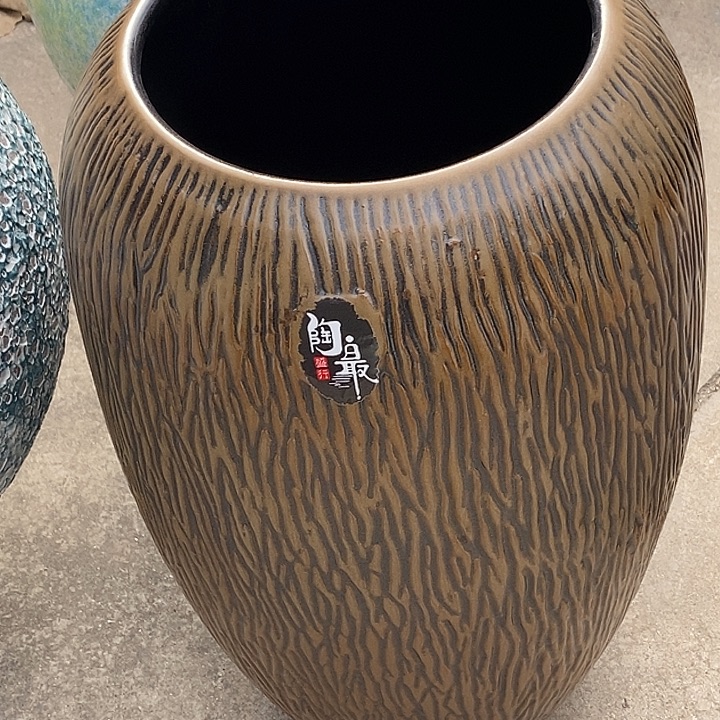 紫砂花盆内20高度46瑕疵底裂