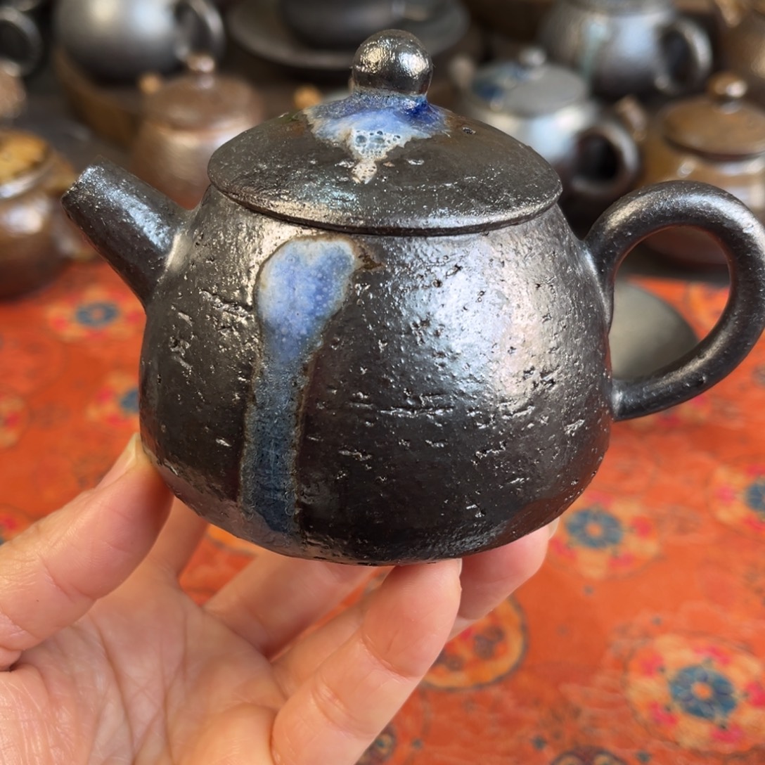 柴烧茶器主人杯杯柴烧