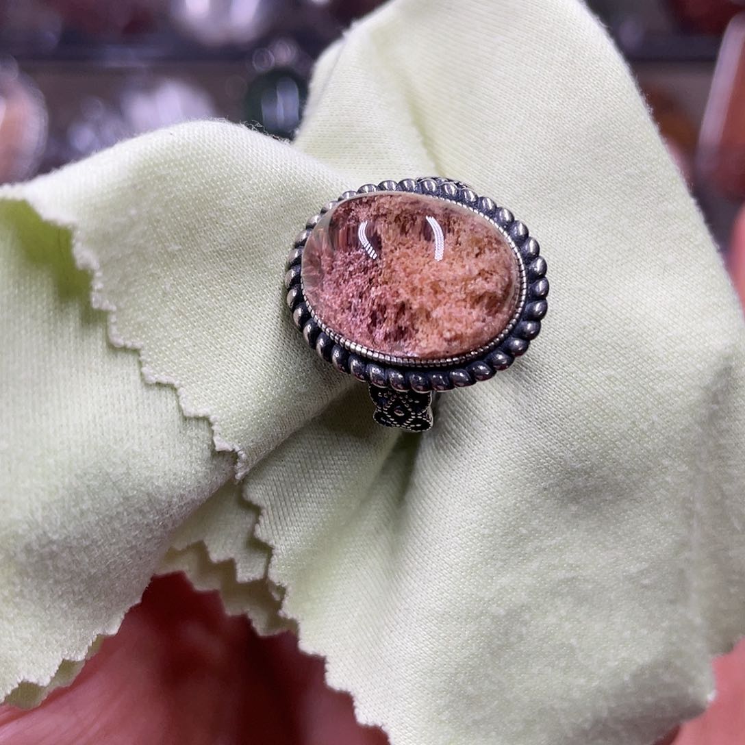 【闪购商品】水晶珠宝半成品银S925镶嵌戒指