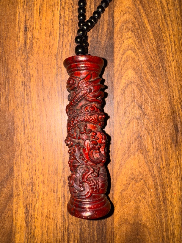 MT0224小叶紫檀龙柱（无礼盒）