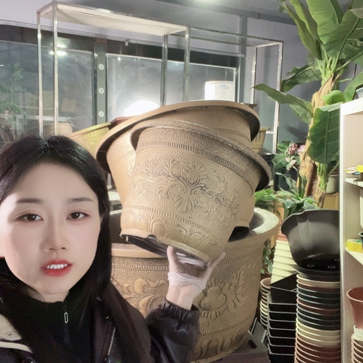 圆形35花盆2个有孔
