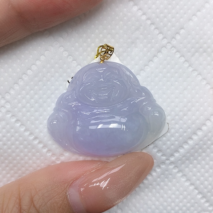 颈饰18K金镶嵌翡翠