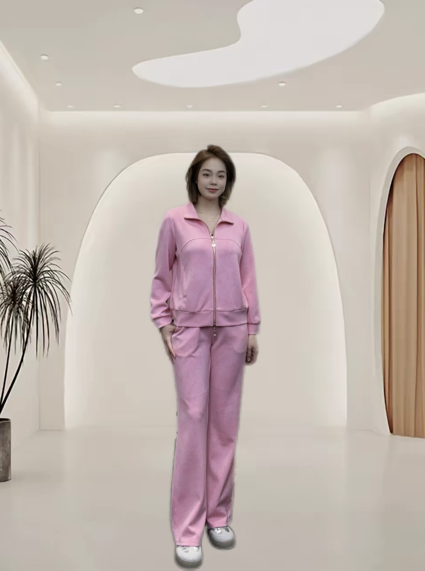 潮流春季新款时尚阔腿洋气显瘦大码卫衣套装减龄宽松气质女士长袖