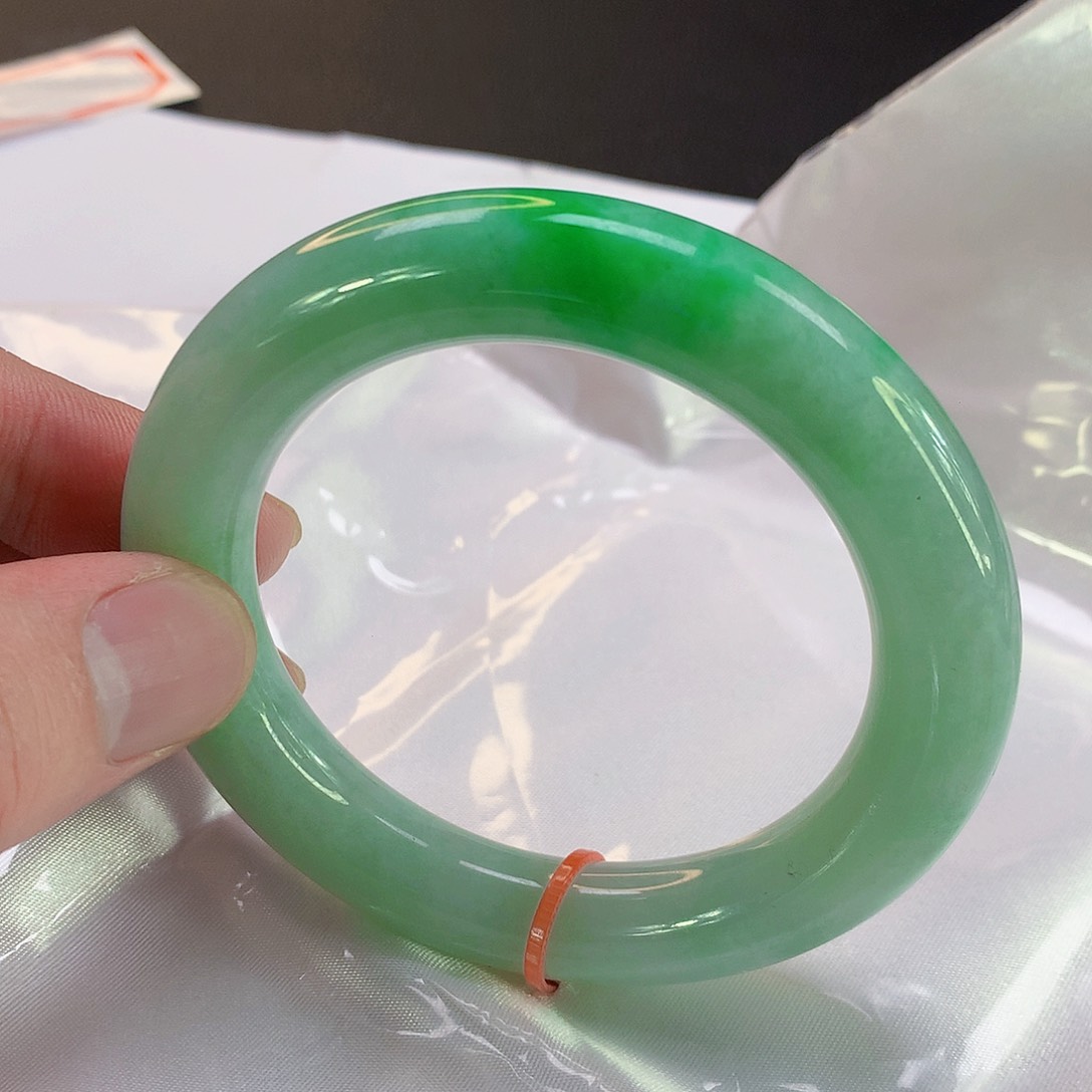 翡翠手镯未镶嵌836缅甸天然翡翠A货