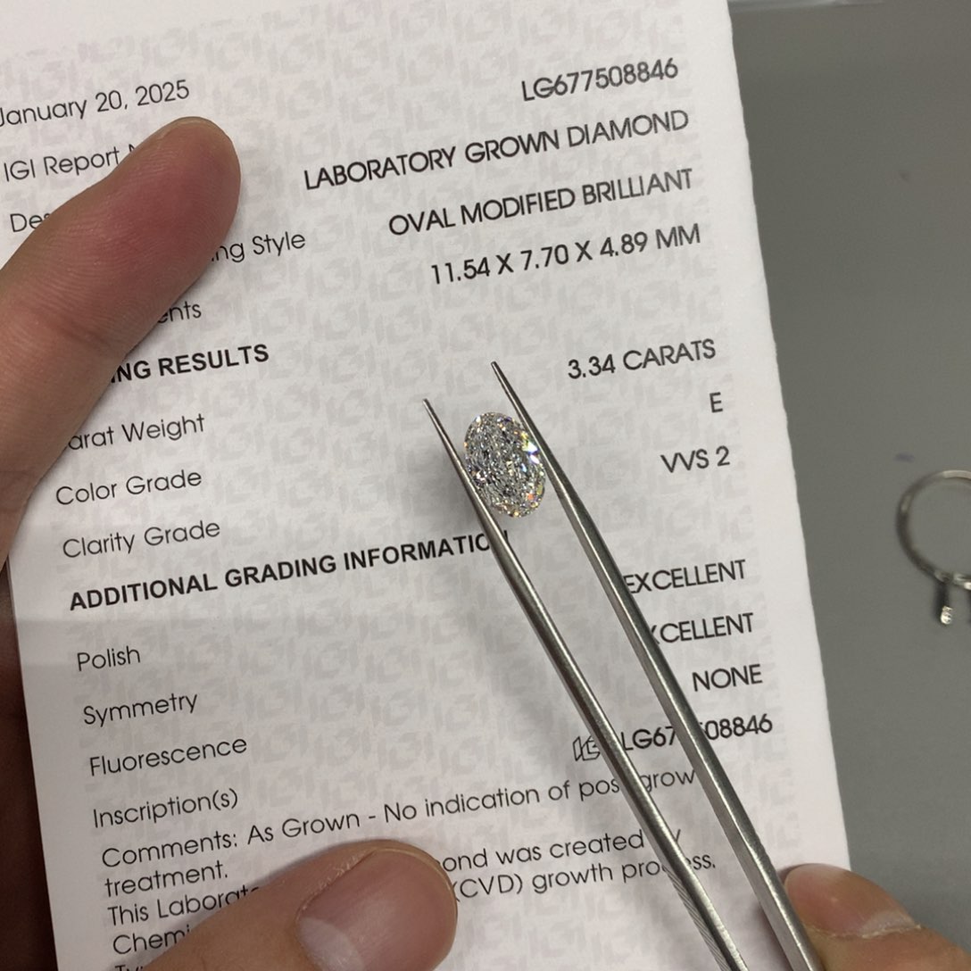 实验室培育钻石裸石未镶嵌