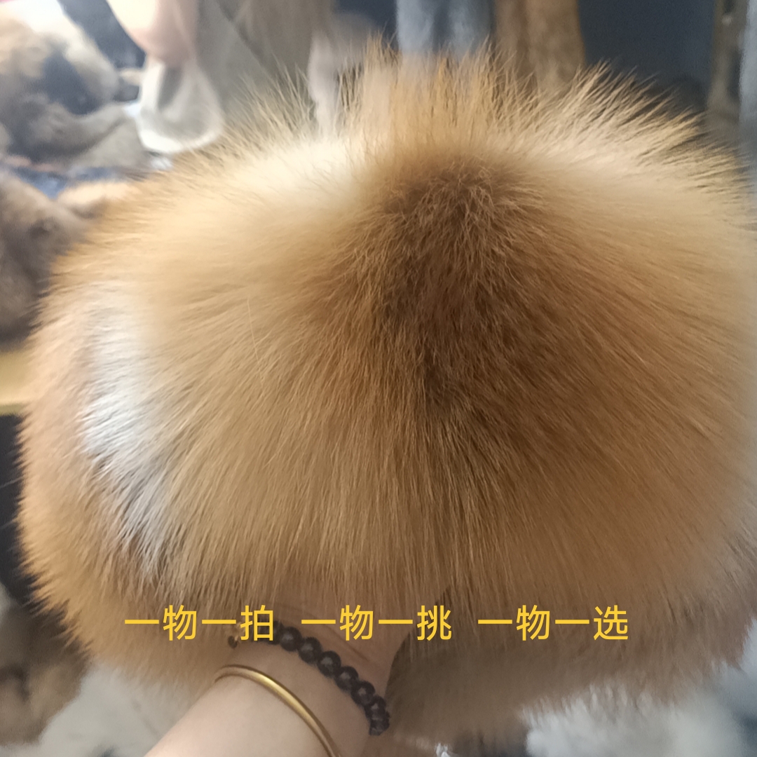 狐狸毛皮草帽子保暖