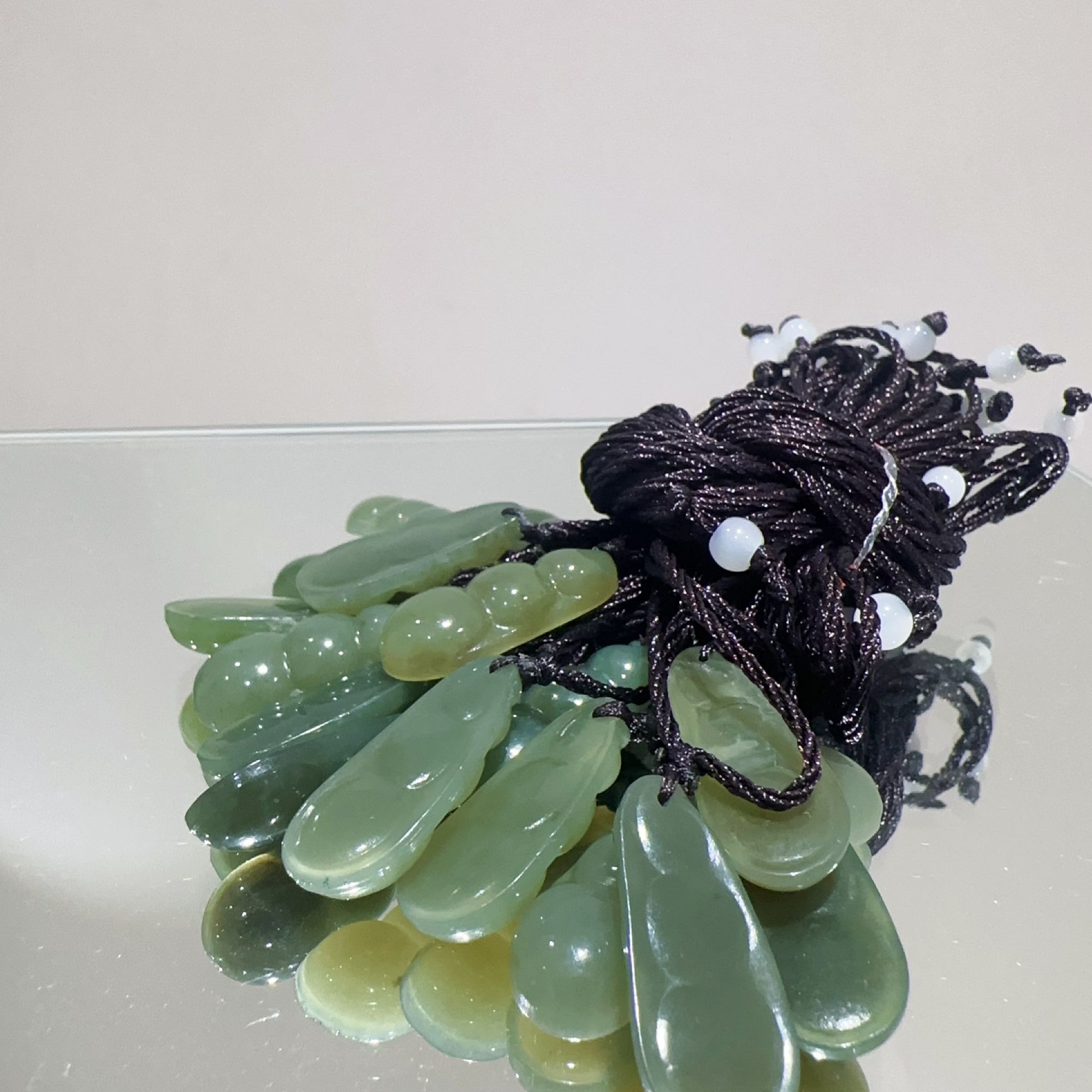 硕夏天然和田玉四季豆设计款项链多样性发其一SX01138