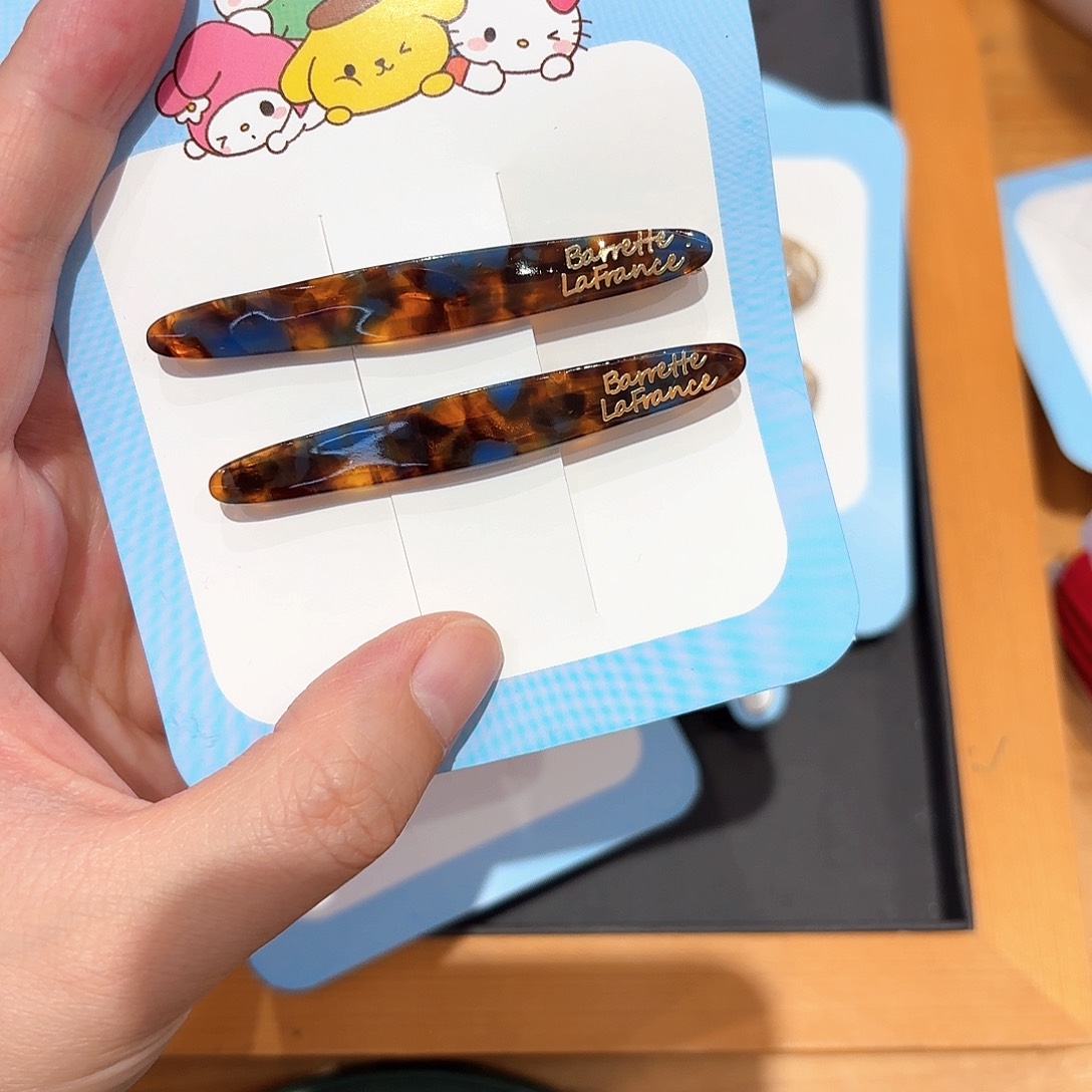 皮质铁合金戴帽一字夹