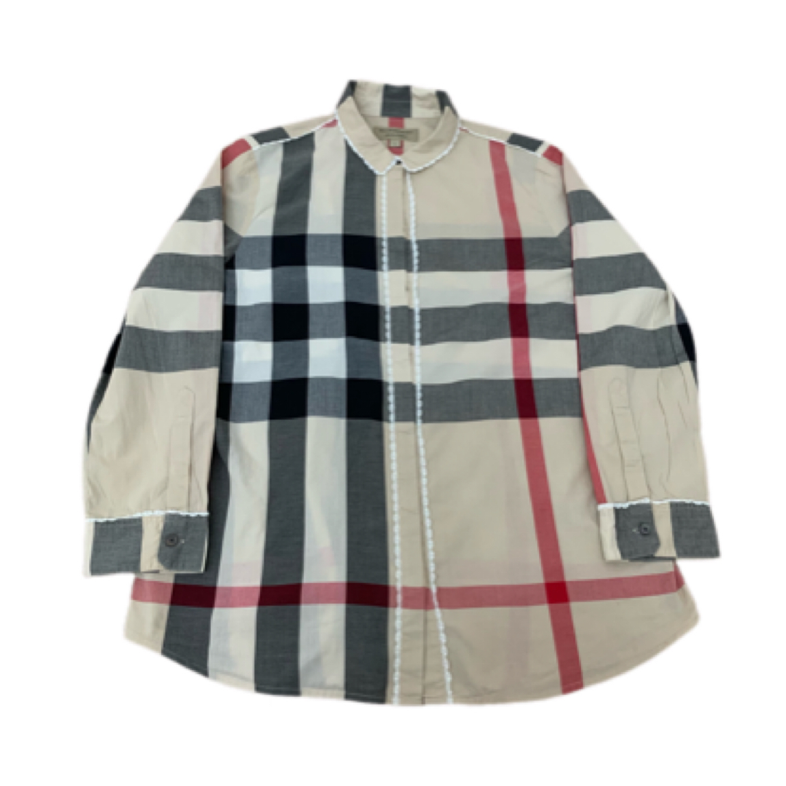 99新 BURBERRY/博柏利 经典款格纹衬衫 L码 H0336
