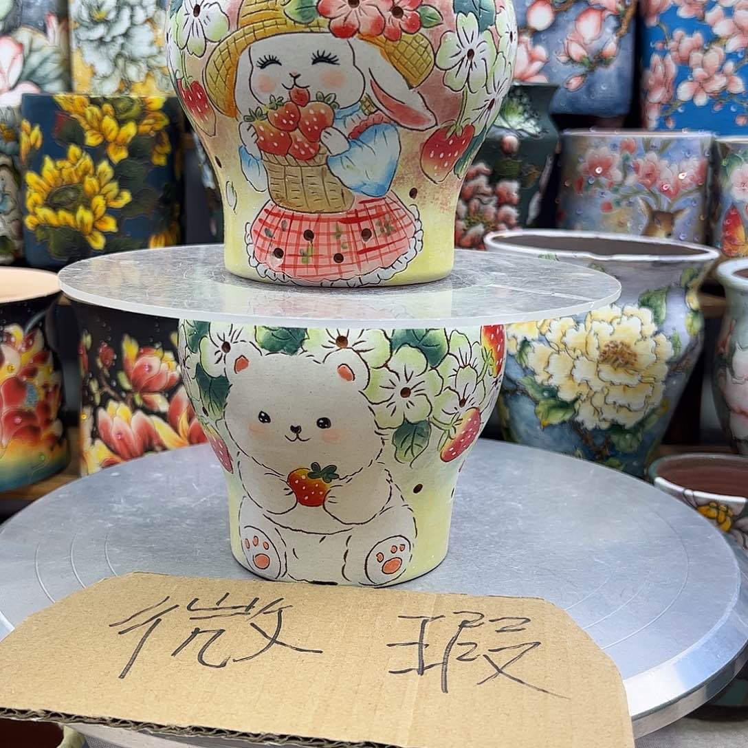 景德镇陶瓷花盆景德镇陶瓷花盆