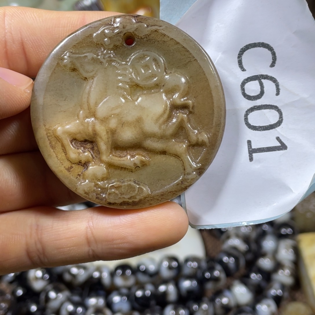 和田玉吊坠(不含链)未镶嵌