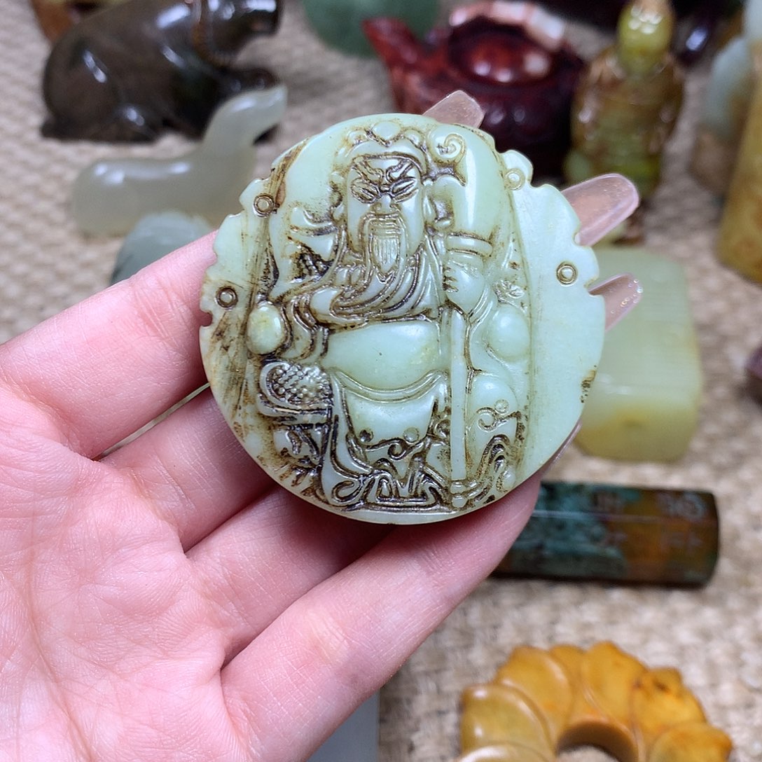 白玉菩提吊坠挂件