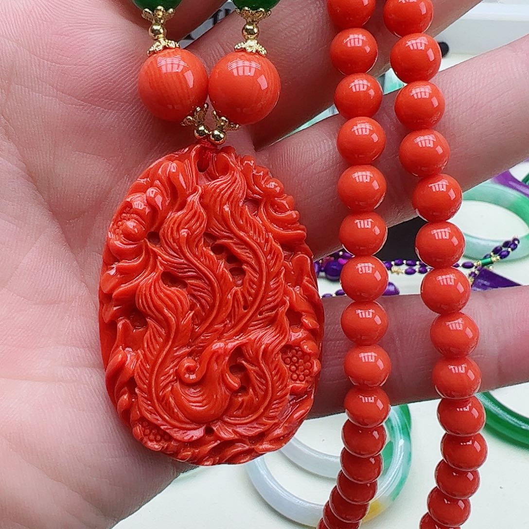 翡翠吊坠(赠链)银S925镶嵌