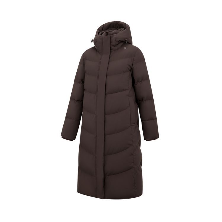 乔丹长羽绒服女2025冬季新款加绒连帽综训户外棉外套QDEGM2261459