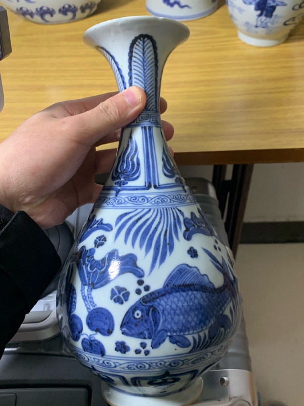 陶瓷艺术品青花摆件