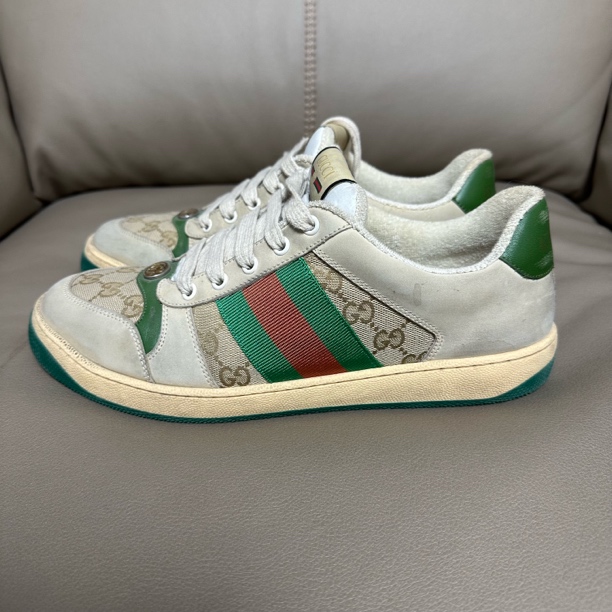 95新 GUCCI/古驰 42码/9新/gucci古驰小脏鞋