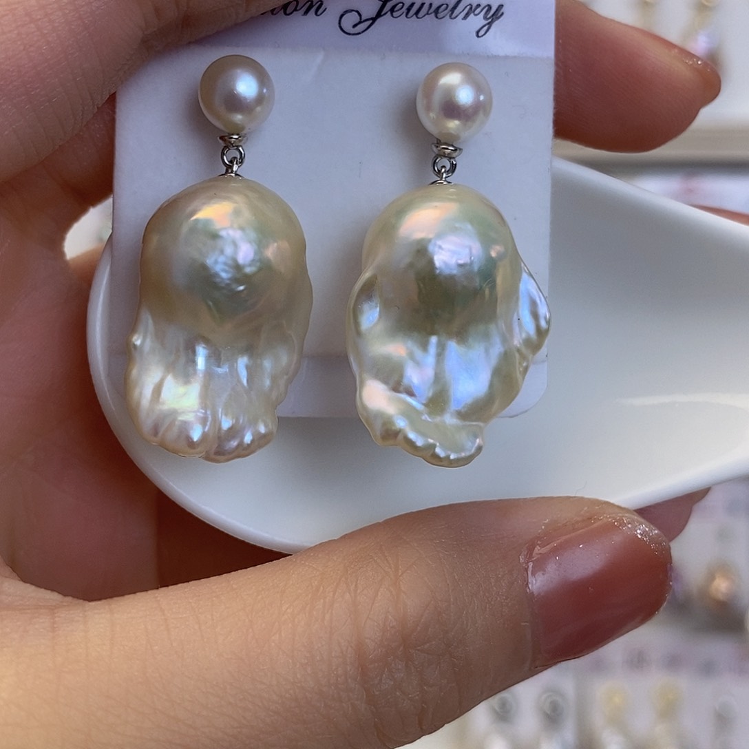 淡水珍珠颈饰银S925镶嵌@****?