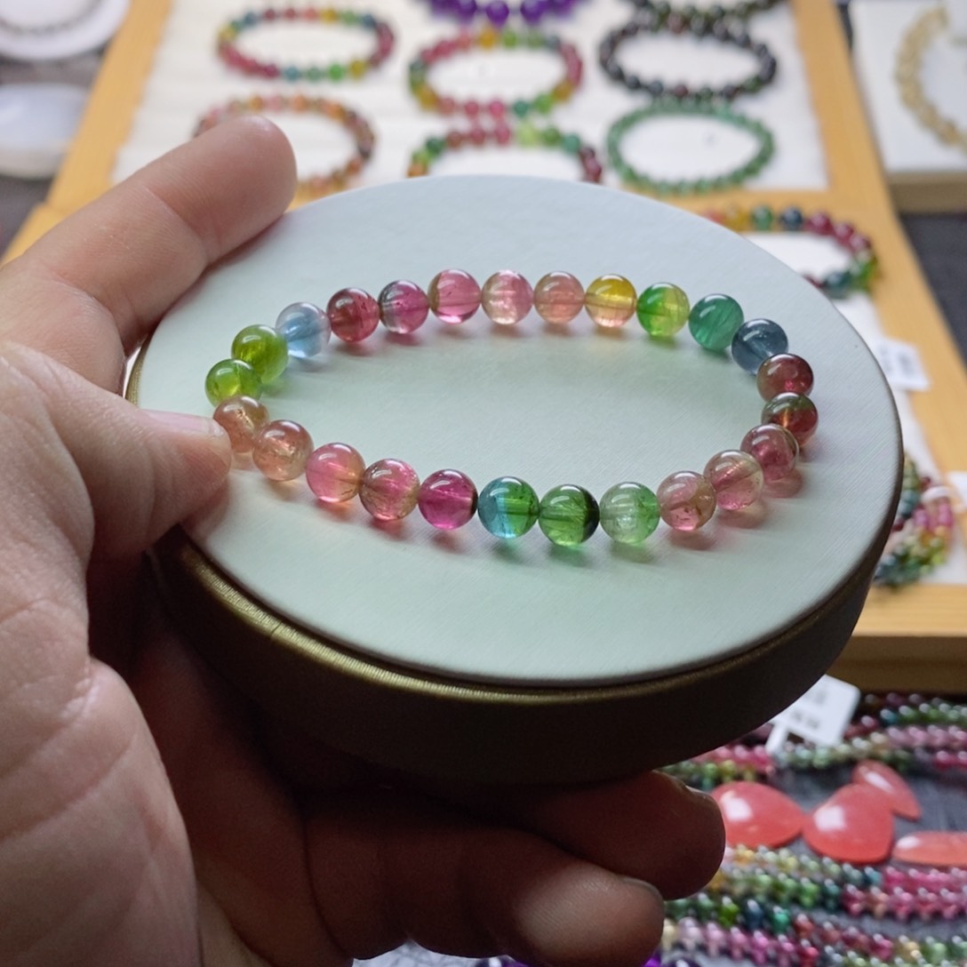 碧玺碧玺手链未镶嵌