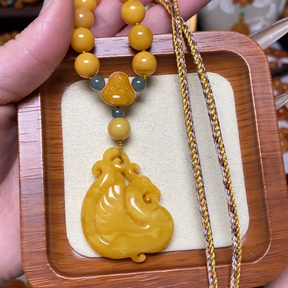 【闪购商品】蜜蜡颈饰未镶嵌项链