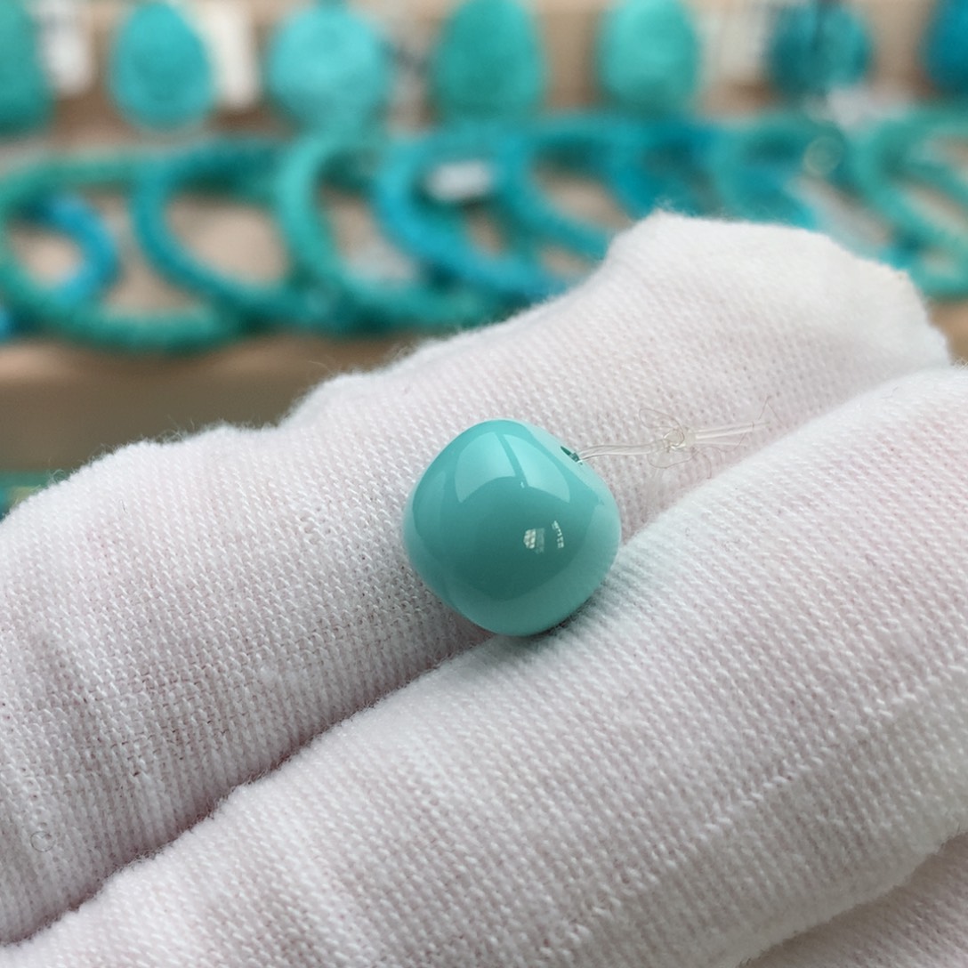 绿松石未镶嵌珠宝奇石9.7mm