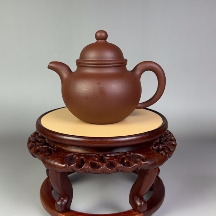 底槽青茶壶掇球300 cc左右全手工制作