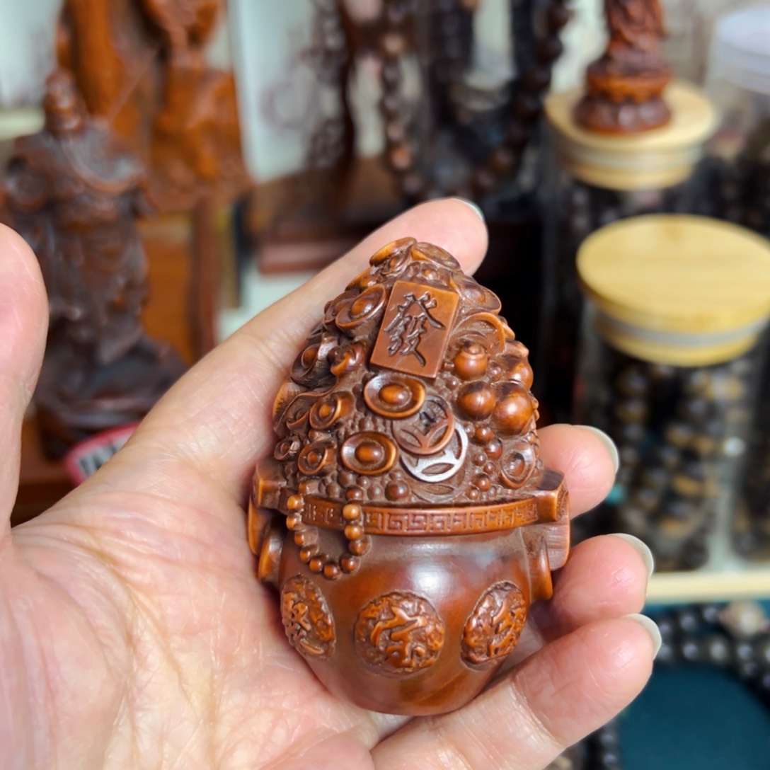 黄杨木年货节福利活动把件摆件文玩手串