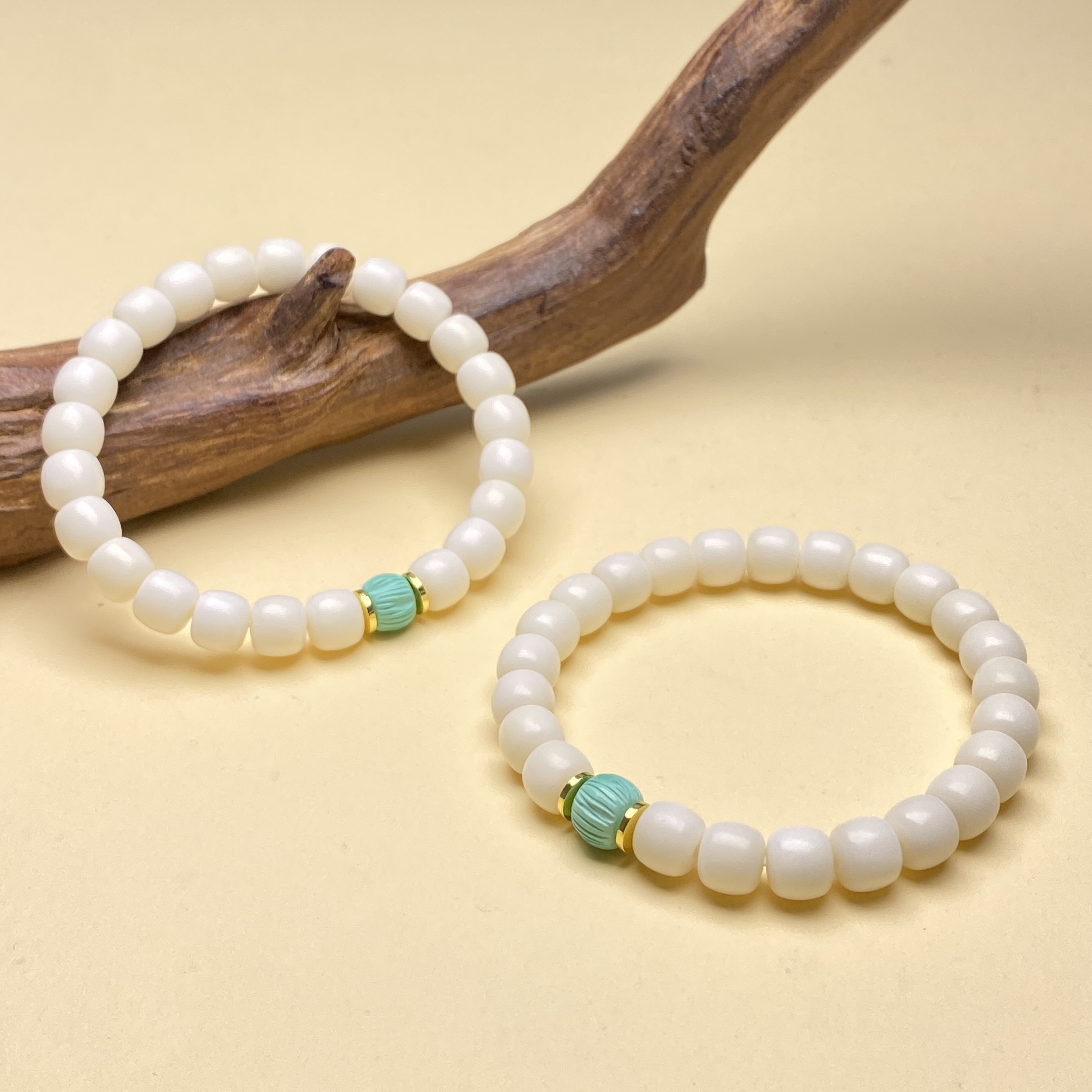 【小北好物】白玉菩提DIY手串约6*7mm【多样性发一件】QH78X212