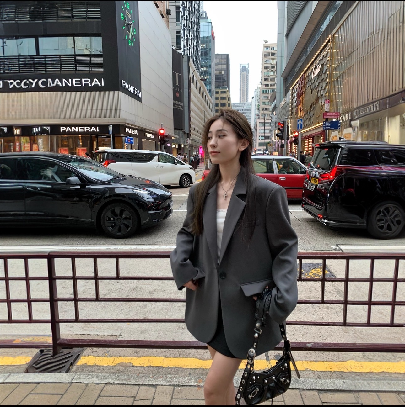 灰色西装外套女宽松2025春韩版时尚气质显瘦高级感西服上衣春秋1