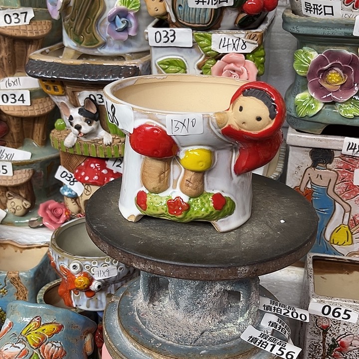 粗陶材质多肉花盆