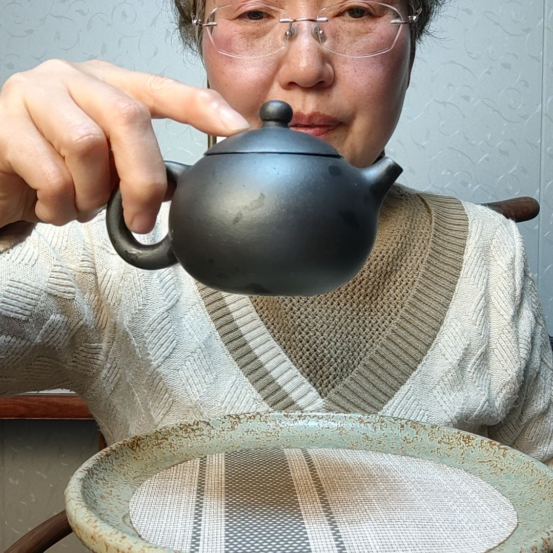 紫砂茶壶周*伟石黄西施180