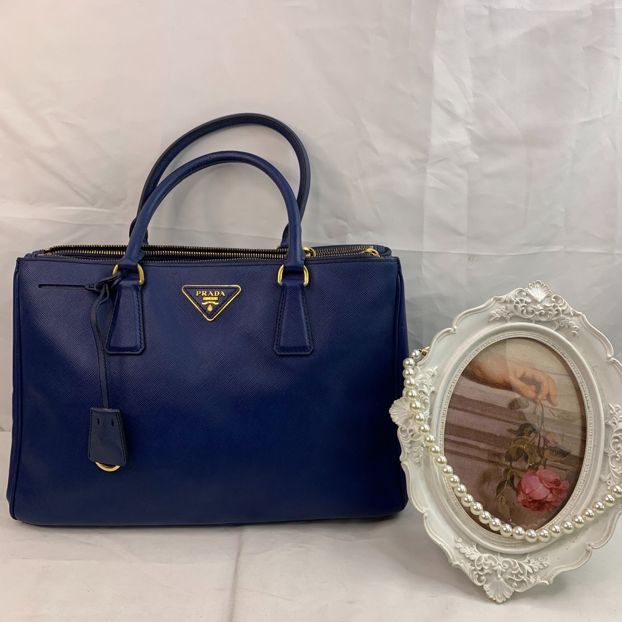 95新 Prada/普拉达 蓝色杀手包/BB10727044/7044