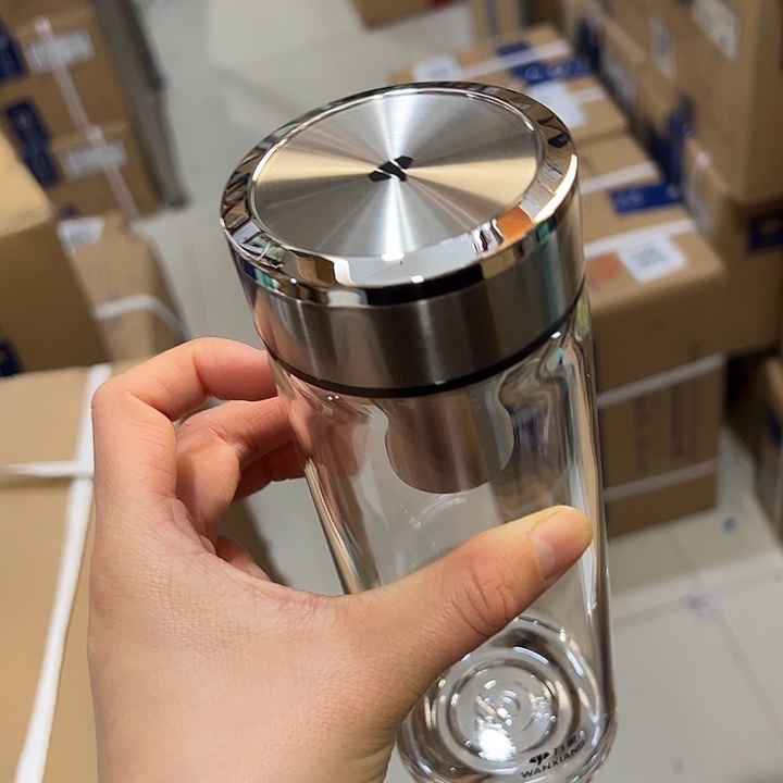 万象u48R本色单层烫手玻璃杯520➕杯套